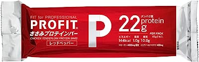 丸善 PROFIT SaSami (プロフィット) ささみプロテインバー （レッドペッパー） 20袋入り
