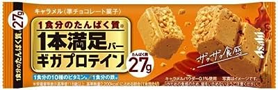 アサヒグループ食品 1本満足バー ギガプロテイン キャラメル 18本