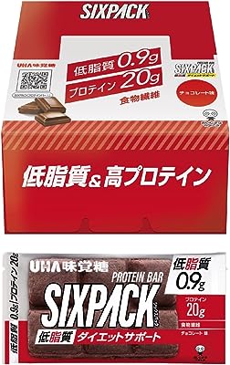 【まとめ買い】SIXPACKプロテインバー チョコレート味 10個 UHA味覚糖