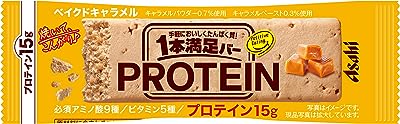アサヒグループ食品 1本満足バー プロテイン ベイクドキャラメル 36本