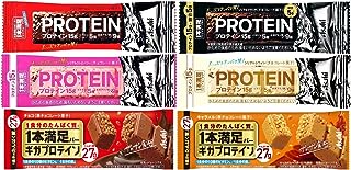 アサヒグループ食品 1本満足バー プロテイン 6種(チョコ･ストロベリー･ブラック･ホワイト･ギガプロテインチョコ･ギガプロテインキャラメル)各9本 計54本