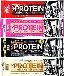 アサヒグループ食品 1本満足バー プロテイン 4種(チョコ･ストロベリー･ブラック･ホワイト)各9本 計36本