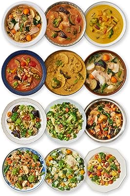 グリーンスプーン スープ＆サラダ 12食 【 野菜13種 / 半日分の野菜 / 低糖質 / 低カロリー / 食物繊維 / レンジ5分 / 冷凍食品 / 化学調味料不使用 / 置き換え 】 GREEN SPOON 惣菜 おかず 時短 お中元