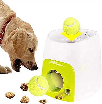 自動給餌器 ボールランチャー 犬用おもちゃ テニスボール エサ入れ 餌報酬器 犬玩具 ペットおもちゃ