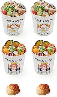 グリーンスプーン 人気2種の野菜スープ ミネストローネ＆ビスク 4食 （カップ）
