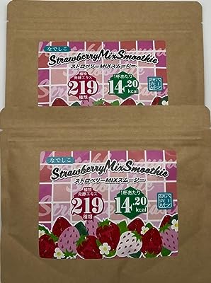 ２袋で１０％OFF プロテイン＆酵素入り ストロベリーMIXスムージー (100g入り２袋)