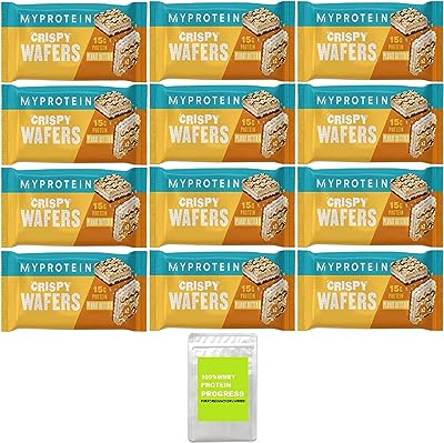 マイプロテイン プロテイン ウエハース ピーナッツバター味 12袋（MYPROTEIN PROTEIN WAFERS Peanut Butter Flavor 12 Pack)