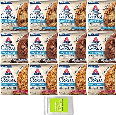 アトキンス 低糖質 プロテインクッキー バラエティパック（Atkins Protein Cookie Variety pack）