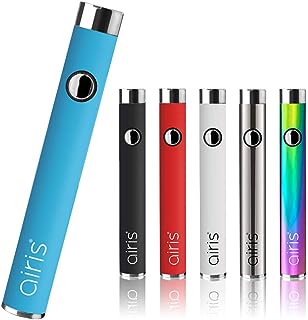 Airistech VERTEX V2.0 CBD ヴェポライザー 510 規格 スレッド バッテリー デジモク クリーニングクロス付 ワックス フルスペクトラム airis VERTEX VV2.0 2.0VV エアリステック エアリス ベルテックス アイリステック (ブルー)