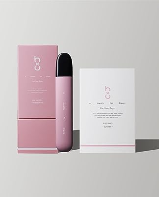 hu 【美味しさとリラックスを求めるあなたに】 CBD ベイプ スターターキット パウダーピンク ライチ 初心者も オシャレ 長持ち 充電式 いつでも すぐ吸える 美味い フレーバー多数 高品質 国産 リラックス 睡眠の質改善 不安軽減 vape リキッド ピンク Lychee