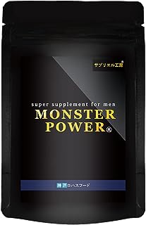 神戸ロハスフードの MONSTER POWER トンカットアリ・アルギニン・亜鉛・マカ・シトルリン 栄養機能食品 60粒 約30日分 日本製 サプリエル工房