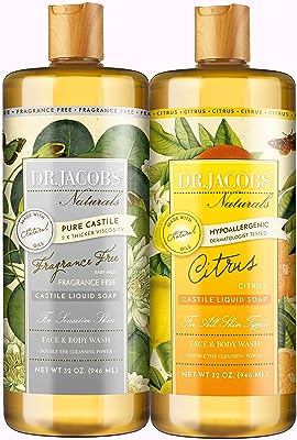DR.JACOBS NATURALS 32オンス（907g）2パック ピュアカスティール液体