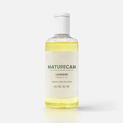 Naturecan CBDマッサージオイル ラベンダー 精油 CBDオイル ブロードスペクトラム THCゼロ保証 (250ml)