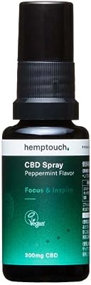 hemptouch CBD オイル スプレー ペパーミント味 1.5% 300mg 容量20mL ブロードスペクトラム
