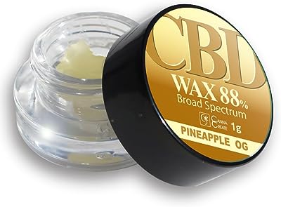 CANNA CREATE CBD ワックス 高濃度CBD88% CBD880mg 1g スイス産 ブロードスペクトラム カンナクリエイト 国内製造 (パイナップル・オージー)