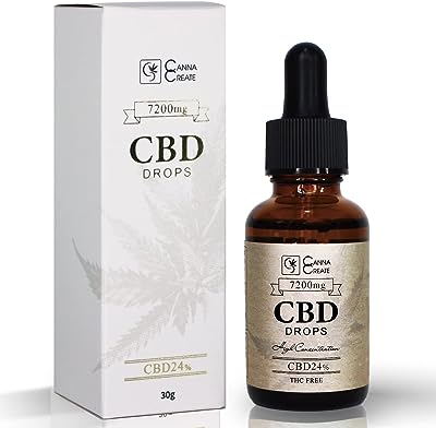 CANNA CREATE CBD オイル 24％ 高濃度 スイス産 ブロードスペクトラム (30ml CBD7200mg)