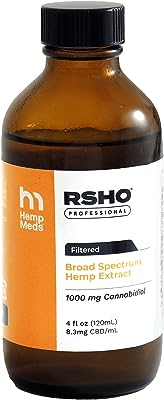 RSHO® ゴールドラベル CBD配合/CBDオイル HempMeds（ヘンプメッズ）ブロードスペクトラム… (120ml)