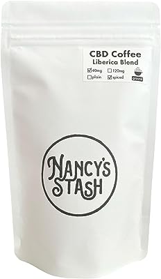 Nancy's STASH CBD スパイス コーヒー マイクロ 40mg リベリカブレンド (粉 80g) 手摘み 有機 THCフリー スイス産 国内製造